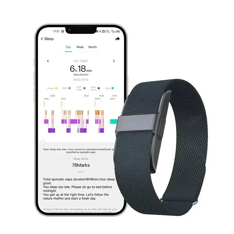 LifeTrack Aktivitetsarmbånd – Diskreter Fitness-Tracker med Herzfrequenz- og Schrittzähler