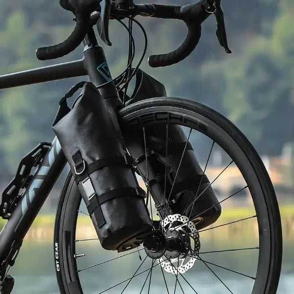 Skanto | Vanntette Front Gaffel Sykkelvesker – 5-7L Pannier Sett for Lange Turer & Bikepacking
