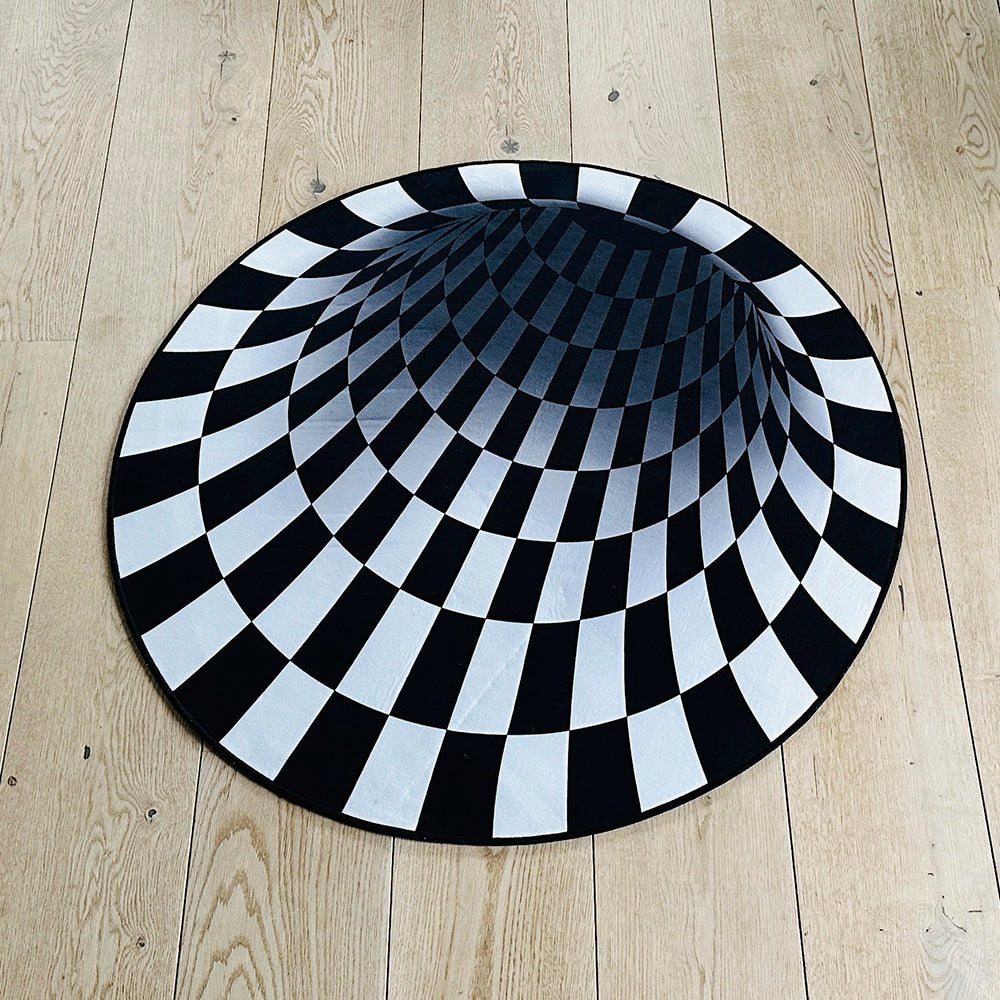 Beef Vortex 3D-illusjons teppe - 100 cm - halkesikkert | Skanto
