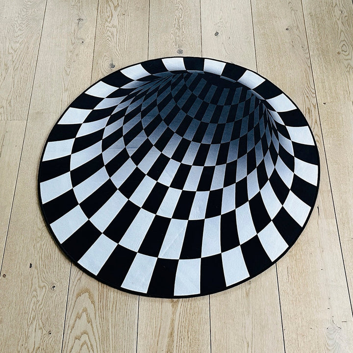 Beef Vortex 3D-illusjons teppe - 100 cm - halkesikkert | Skanto