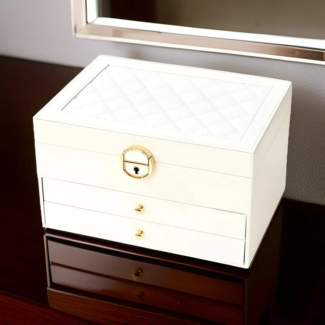 Skanto | EleganceBox Luksus Smykkeskrin – Flere Oppbevaringsbokser for Smykker
