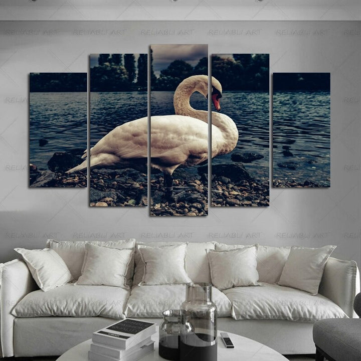 5 Panel "Vibrant Animal Design" Wall Art Modular Pictures Poster | Skanto
