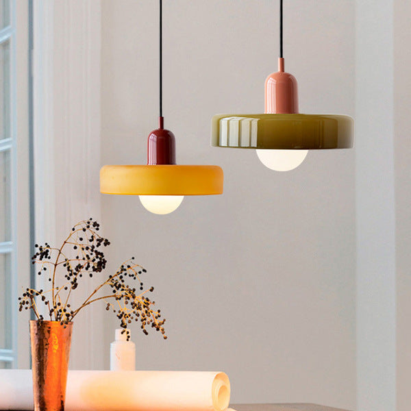 Fargerik Bauhaus-Stil Pendellampe - StiloGlas | Skanto