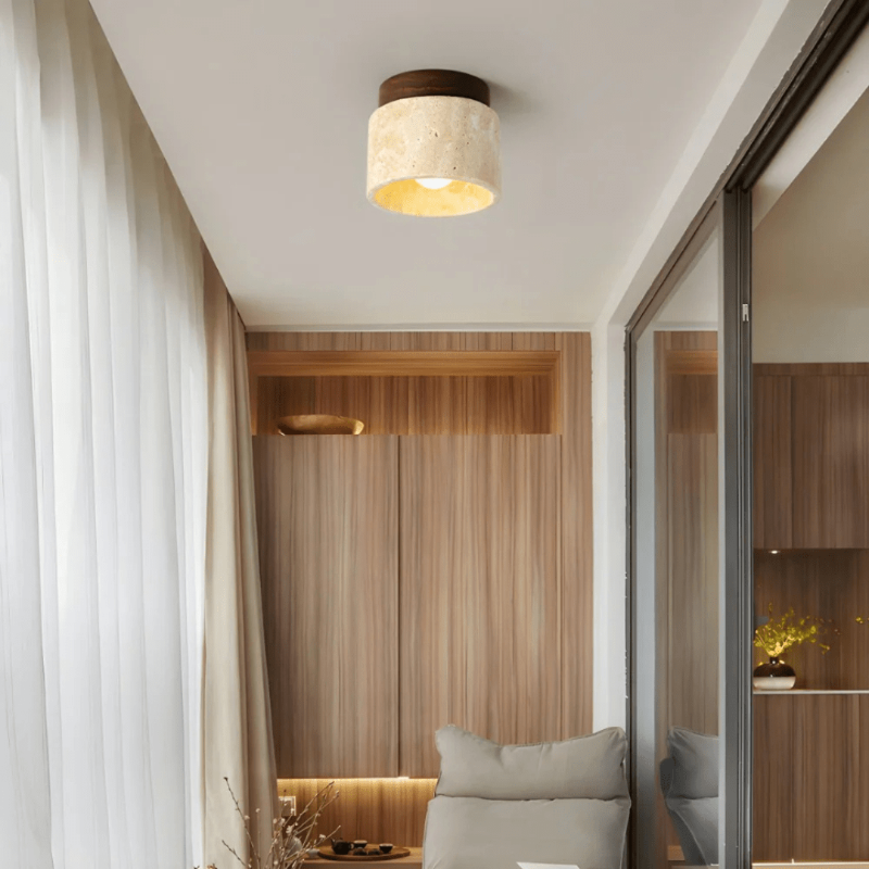 Skanto | Minimalistisk LED taklampe laget av tre for en varm stemning