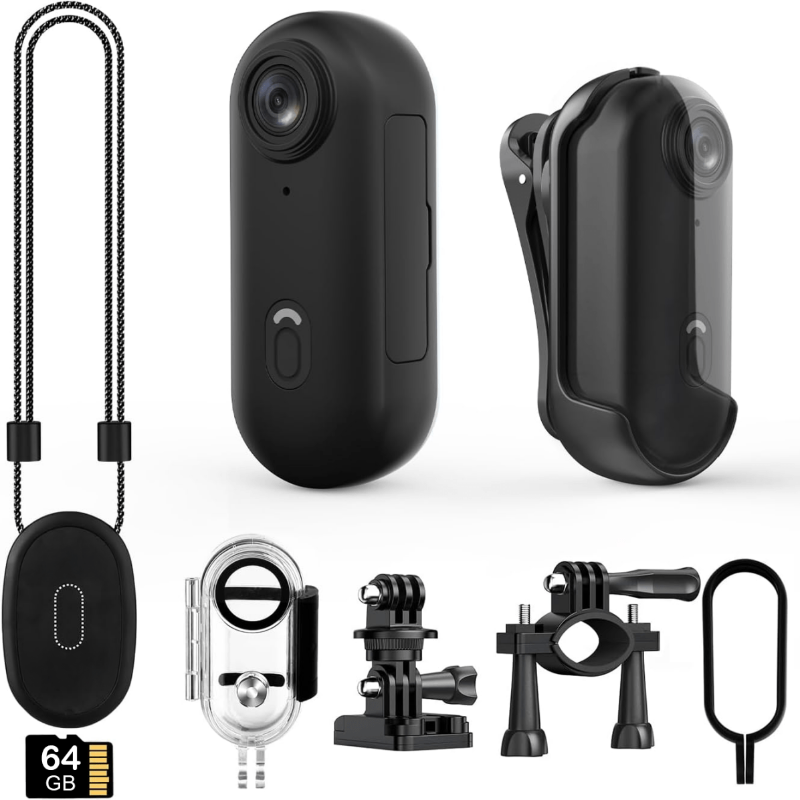 Skanto | Dynamic 4K Actionkamera | Vanntett og Alt-i-ett Pakke | 64GB