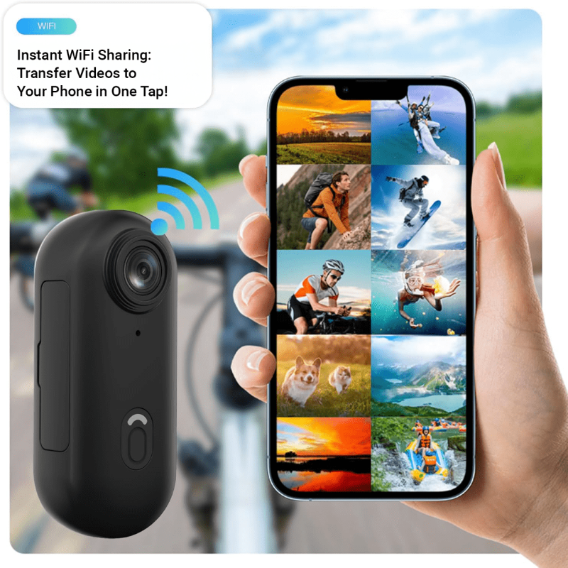 Skanto | Dynamic 4K Actionkamera | Vanntett og Alt-i-ett Pakke | 64GB