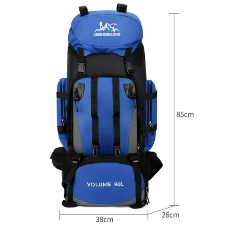 Skanto | 90L Vanntett Tursekk - Ultra-Lett Reisepakke for Utendørs Eventyr & Camping