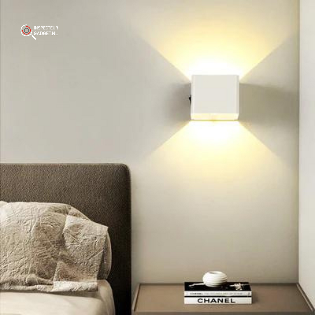 Skanto | Trådlamp | Justerbart opp & ned lys, USB-drevet for hjemmedekorasjon & koselig atmosfære
