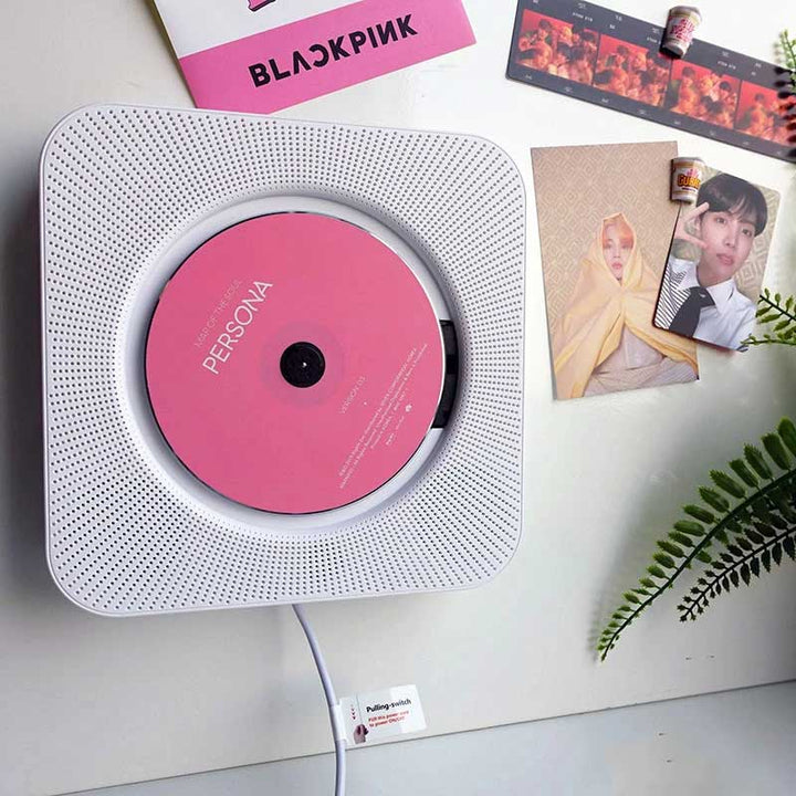 Skanto | Tragbarer CD-Player | Bluetooth, USB und FM-Radio | Weiß