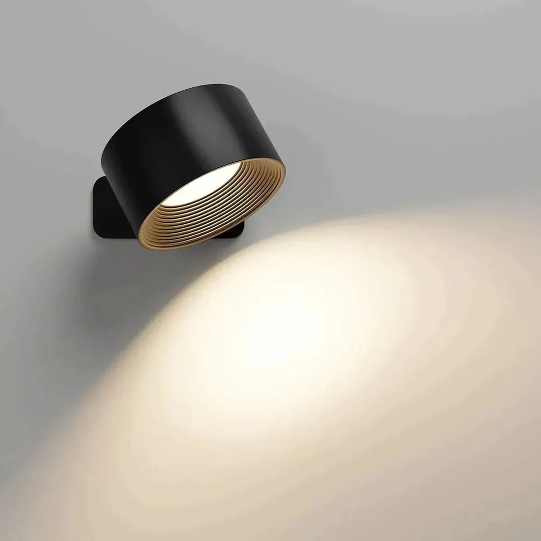 Skanto | 360° Vegglampe – Trådløs, USB oppladbar & 3 lysnivåer for fleksibel belysning