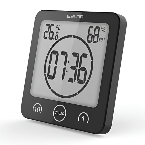 Vanntett dusjklokke med timer – Praktisk for tidsstyring på badet