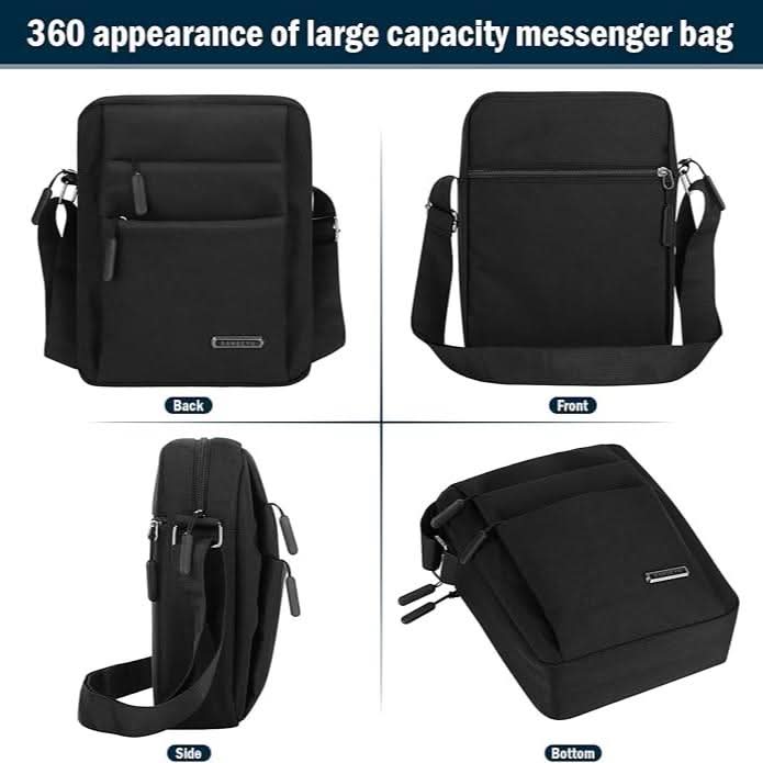 Wasserdichte Herren-Schultertasche mit Diebstahlschutz