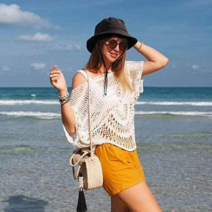 Skanto | Brisa | Vanntett sammenleggbar bøttehatt | SPF 50+ bredbrimmet solhatt | Sikker i solen