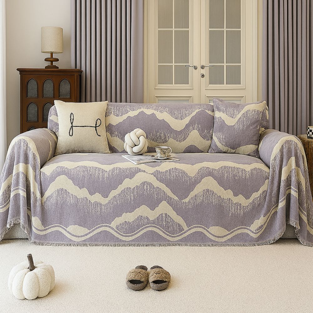 Skanto | Wavescape Chenille Sofa Cover