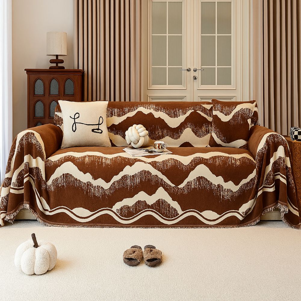 Skanto | Wavescape Chenille Sofa Cover