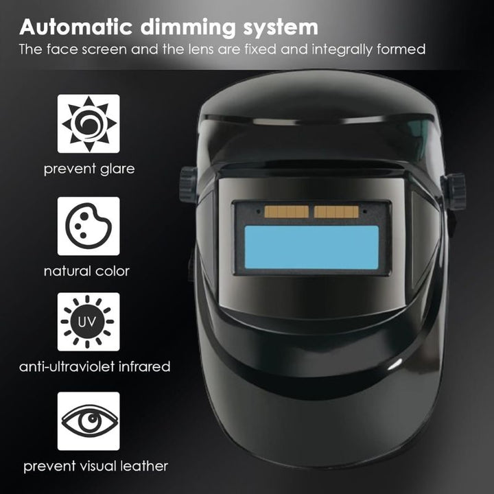 Skanto | Auto Mørklegging Sveise Maske med Hodelykt