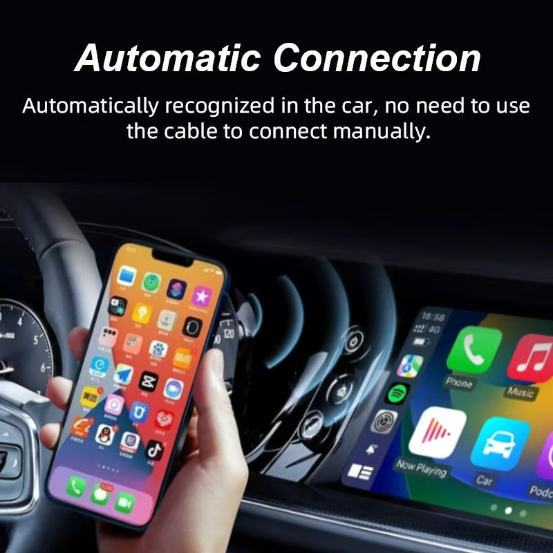 Skanto | 2 i 1 USB Mini Trådløs CarPlay