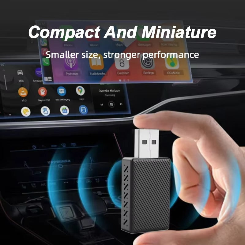 Skanto | 2 i 1 USB Mini Trådløs CarPlay