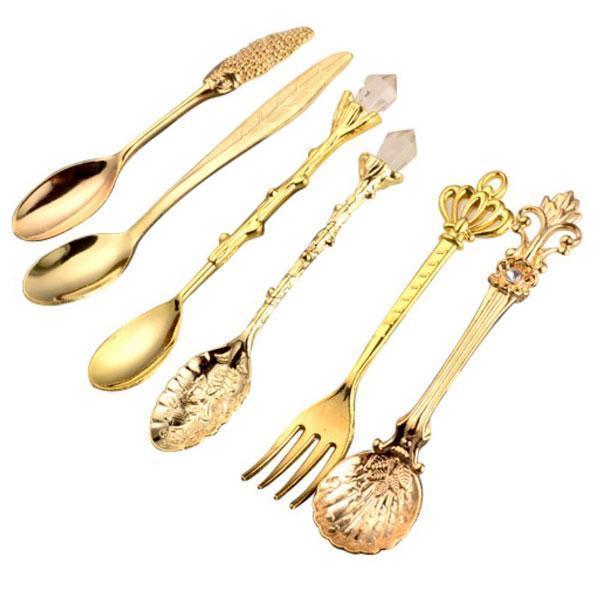 Fantastiske vintage dessertskjeer (sett med 6) | Skanto