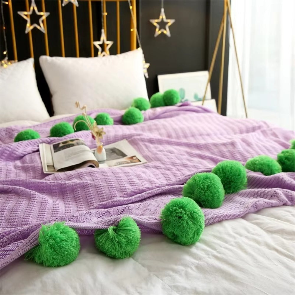 Skanto | Whimsy Fluffy Pom-Pom Macaron Teppe