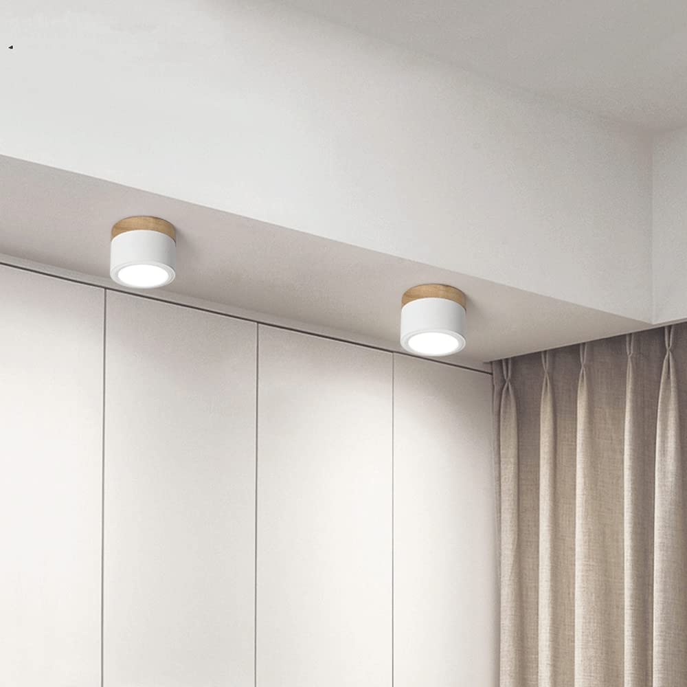Moderne LED-deckenleuchte, flatenbündig, sylinderformig