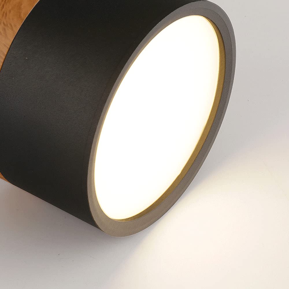 Moderne LED-deckenleuchte, flatenbündig, sylinderformig