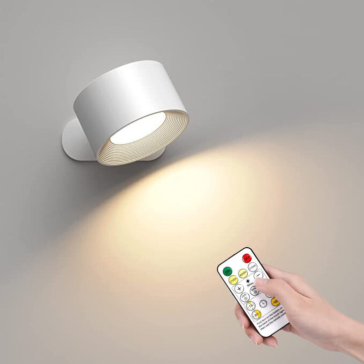 Skanto | Eternity Glow – Trådløs LED vegglampe med fjernkontroll og timer
