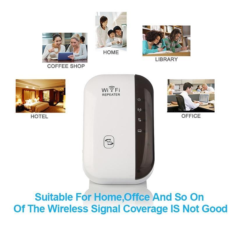 Skanto | WiFi Repeater Forsterker WiFi Utvider 300Mbps Trådløs Wi Fi Rekkevidde Utvider Wi Fi Signal Forsterker Booster 802.11N Tilgangspunkt