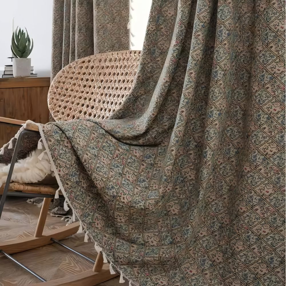 Skanto | Villblomst Veve Frynse Gardin