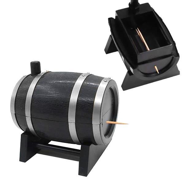 Wine Barrel Tannstikkers Dispenser | Skanto