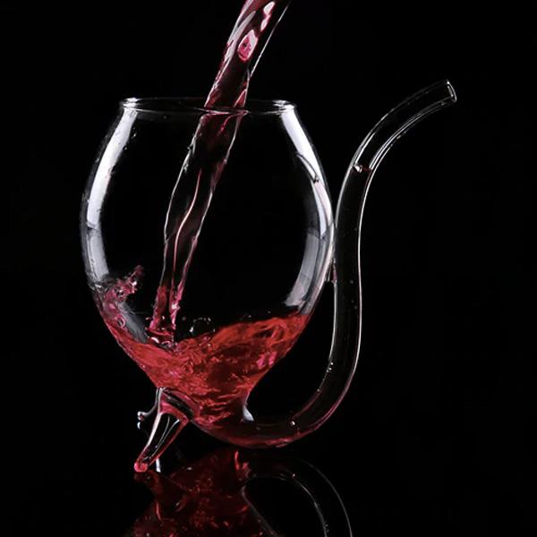 Vin Glass med innebygd sugerør | Skanto