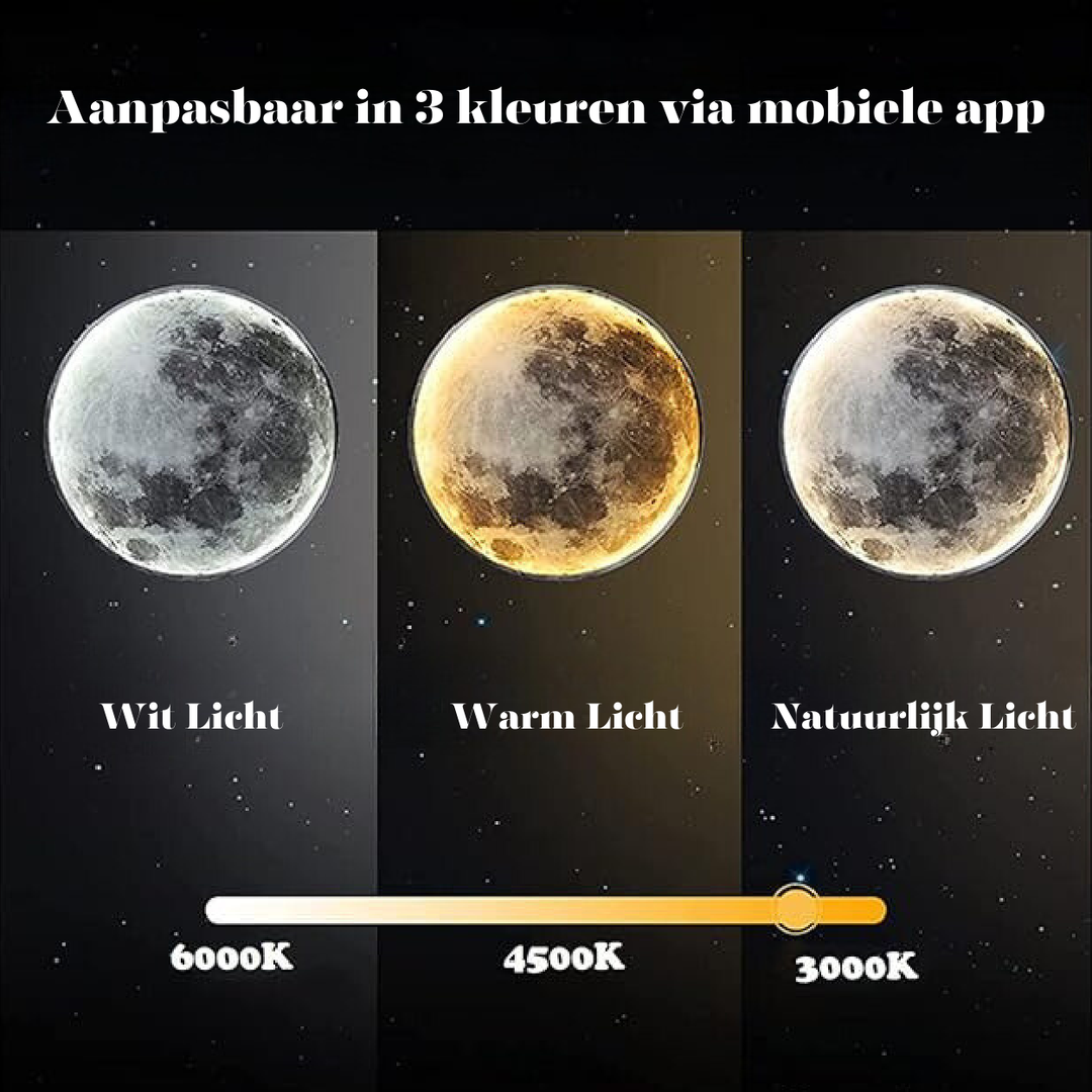 Skanto | LunaGlow – Justerbar Måne Vegglampe med LED Stemning
