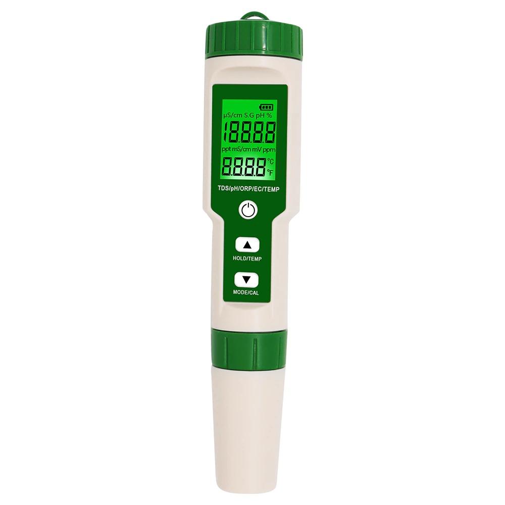 Skanto | Digital PH Meter Multifunksjon 5 i 1 PH/TDS/EC/ORP/Temperatur Meter