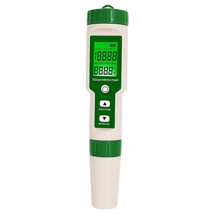 Skanto | Digital PH Meter Multifunksjon 5 i 1 PH/TDS/EC/ORP/Temperatur Meter