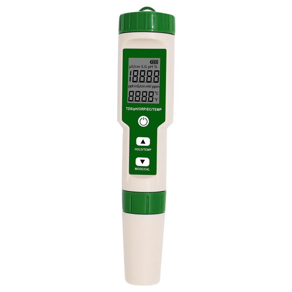 Skanto | Digital PH Meter Multifunksjon 5 i 1 PH/TDS/EC/ORP/Temperatur Meter