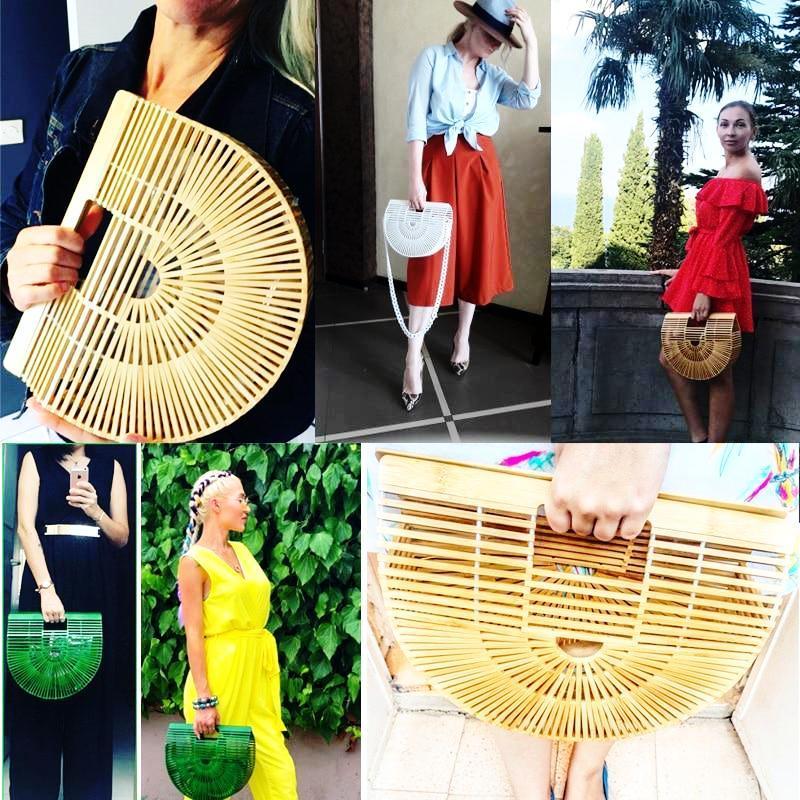 Skanto | Kvinners Håndveske Laget Av Naturlig Bambus
