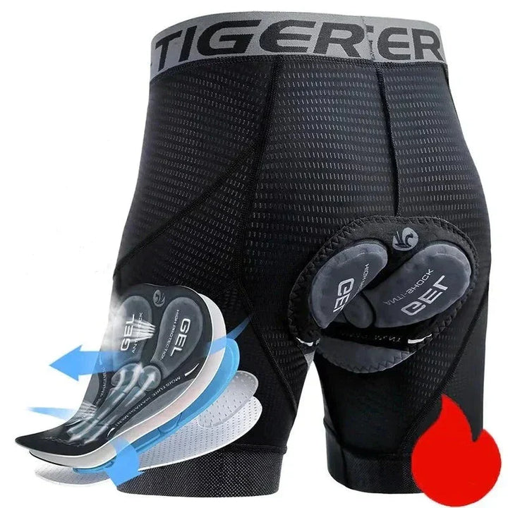 Skanto | Pustende Mesh Sykling Shorts med Gel Polstring | Støtsikre Sykling Shorts for Menn