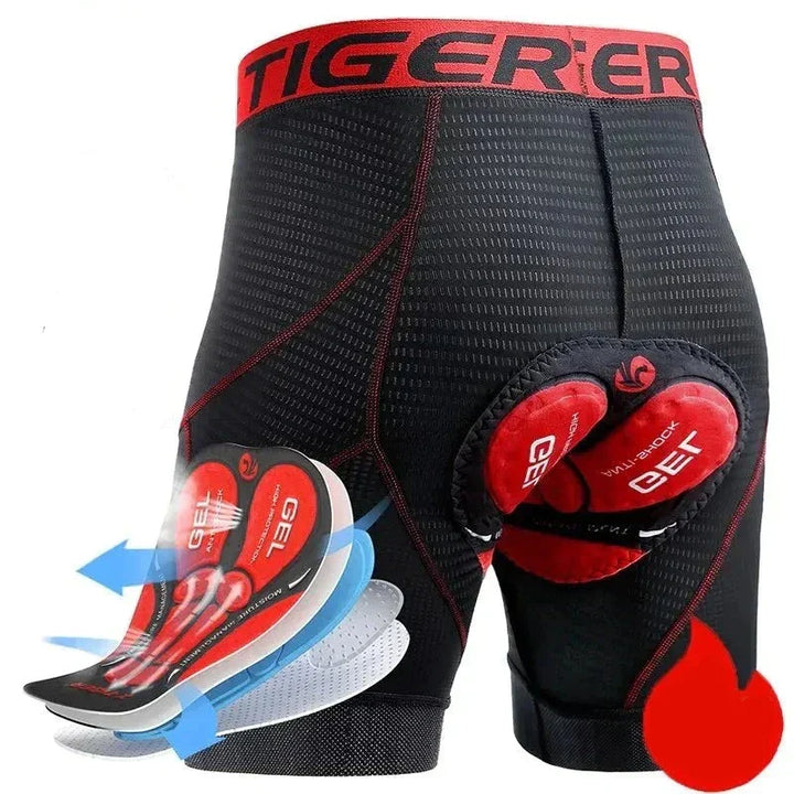 Skanto | Pustende Mesh Sykling Shorts med Gel Polstring | Støtsikre Sykling Shorts for Menn
