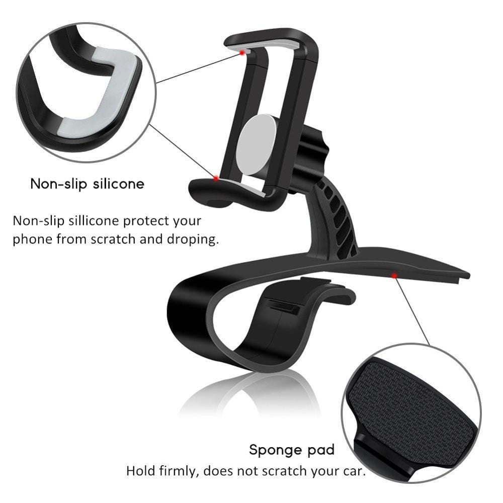 360° Rotérbar Bil Dashboard Telefonholder | Skanto