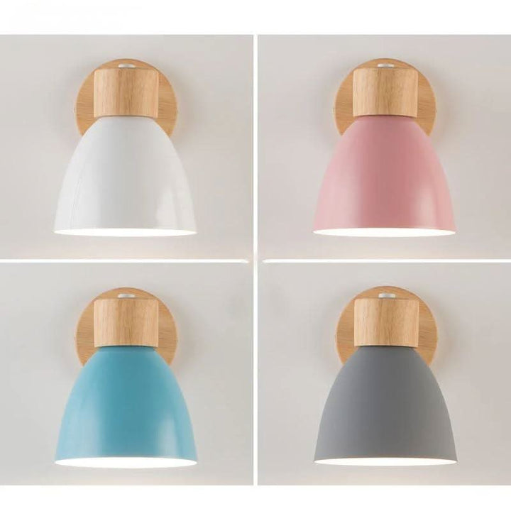 Skanto | Nordisk Vegglampe laget av Tre med Trekksvitsj