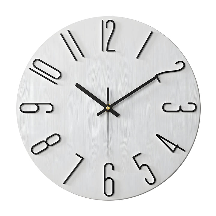 Enkel Kvarts Design Veggklokke - Stille Moderne Stil | Skanto