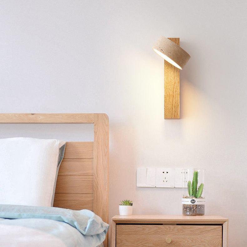 Skanto | Elfenbenfarget Travertin Vegglampe