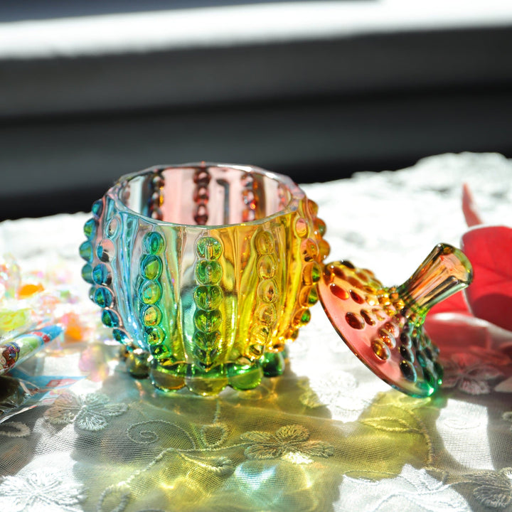 Skanto | Iridescent Sukkerbolle med Lokk
