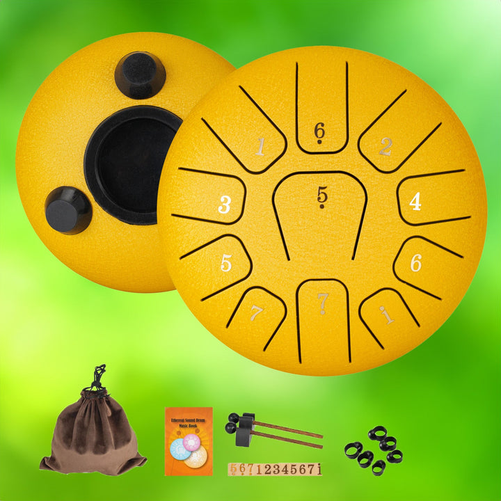 Skanto | Steel Tongue Drum - 6 Tommer med 11 Noter