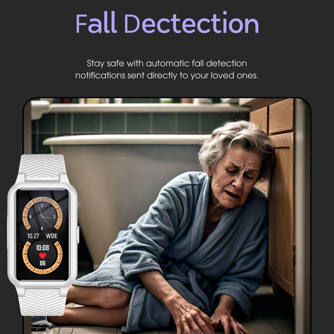 Skanto | Senior Safety Watch med Fall Detection og GPS – Smart Care Smartklokke