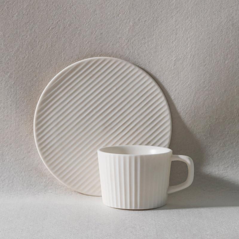 ElegantSips – Stentøy Kaffe Krus Set med Skje Skanto