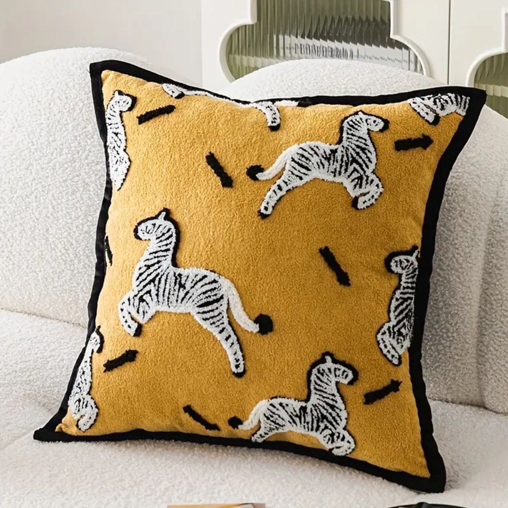 Skanto | Zebra Dash Brodert Putetrekk