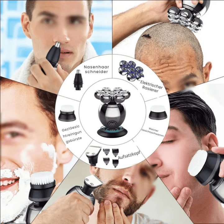 Skanto | 7D elektrisk barbermaskin med IP68 vanbeskyttelse og USB-lading