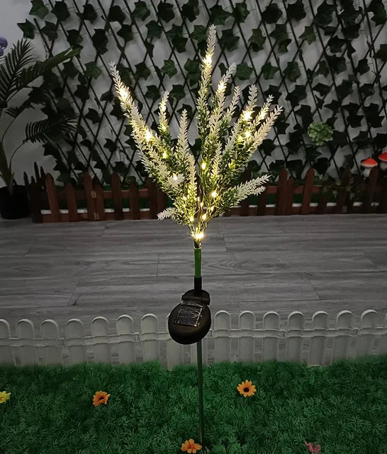 Solar LED Hage Blomster Lys - Dekorative Lavendel Utendørs Lys for Hage og Terrasse, vanntette, energieffektive | Skanto