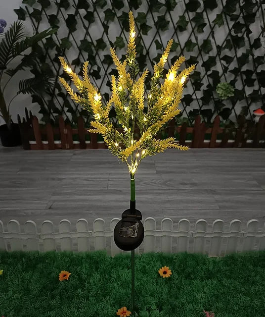 Solar LED Hage Blomster Lys - Dekorative Lavendel Utendørs Lys for Hage og Terrasse, vanntette, energieffektive | Skanto